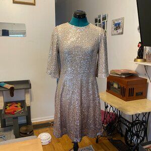 Ombre Gold Sparkling Sequin Dress